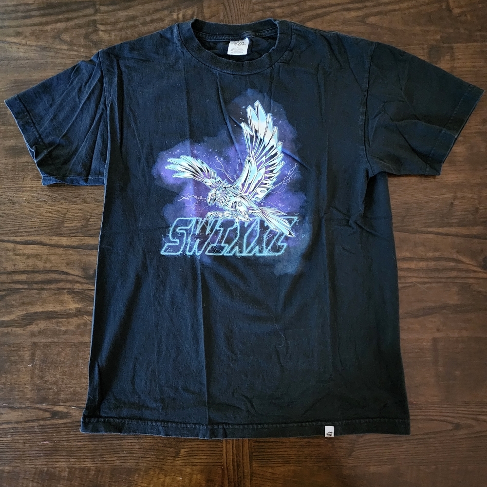 Swixxz Black Graphic T-Shirt - M